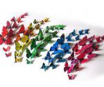 Бабочки 3D для украшения 12 шт.