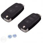 Корпус выкидного ключа 2-3 кнопки VW/Skoda/Seat с логотипом