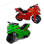 Мотоцикл - толокар 2х колесный (зелёный, красный, синий и жёлтый)