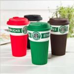Чашка керамическая Starbucks Коричневая либо Зеленая