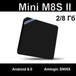 Смарт тв приставка MINI M8S II TV BOX