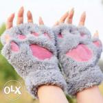 Перчатки кошачьи лапы (митенки,лапки,рукавички,рукавицы без пальцев)