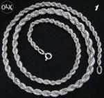 Новые женские цепочки жгут-спираль. Апробированное серебро СССР