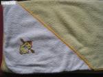 Детский махровый уголок с капюшоном, полотенце