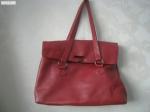 сумка женская темно-красная шопер