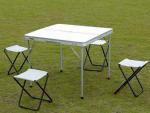 Набор для пикника: стол туристический алюминиевый + 4 стула